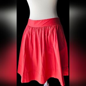 Banana Republic Red Women's Pleated Skirt -  Size 4